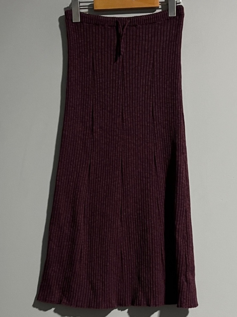Free People FP Beach Ribbed Midi Skirt